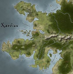 Karta över Kardien
