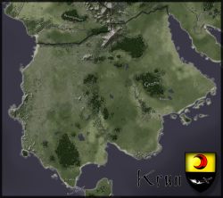 Karta över Krun
